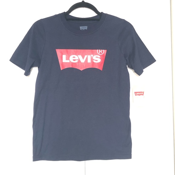 levi's navy blue shirt